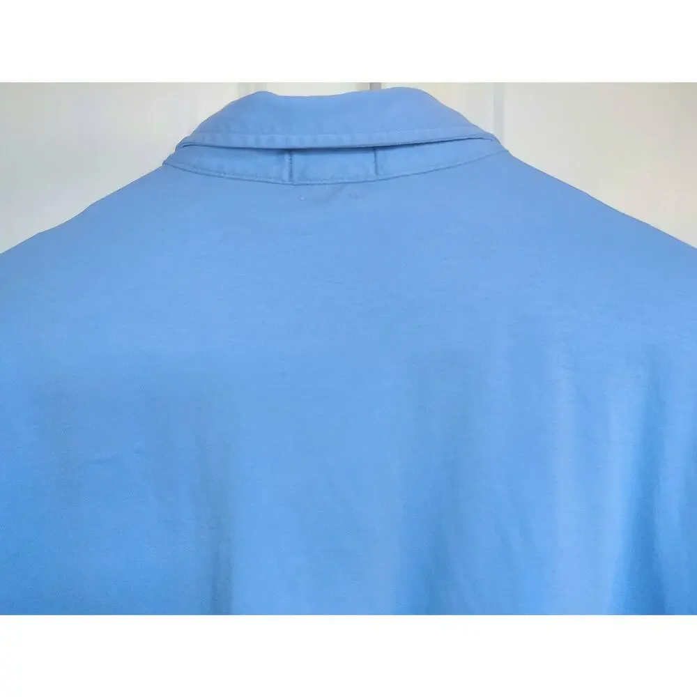 Polo Ralph Lauren Pima Soft Touch Polo Shirt Men’s XXL Blue Orange Pony Pristine